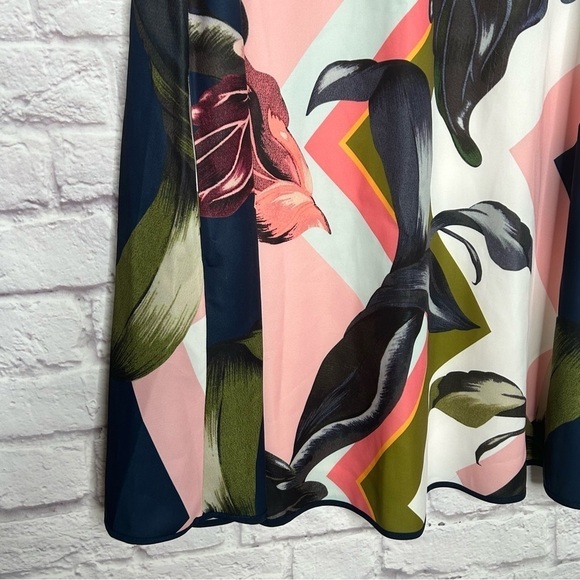 Ted Baker London Pink and Green Floral Mini Dress - Picture 10 of 15